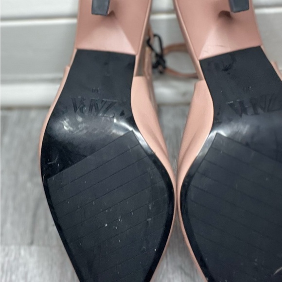 Zara Mauve Elegant Nude Slingback Heels - Picture 6 of 7